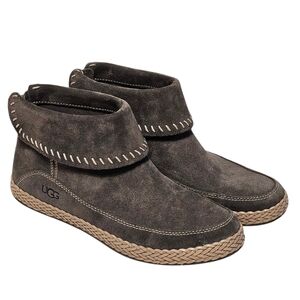 Ugg Varney Grey Suede Moccasins Ankle Boot Women’s Size 7